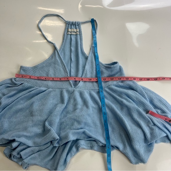 Urban Outfitters women’s blue V neck top M m155-33 - Picture 2 of 4